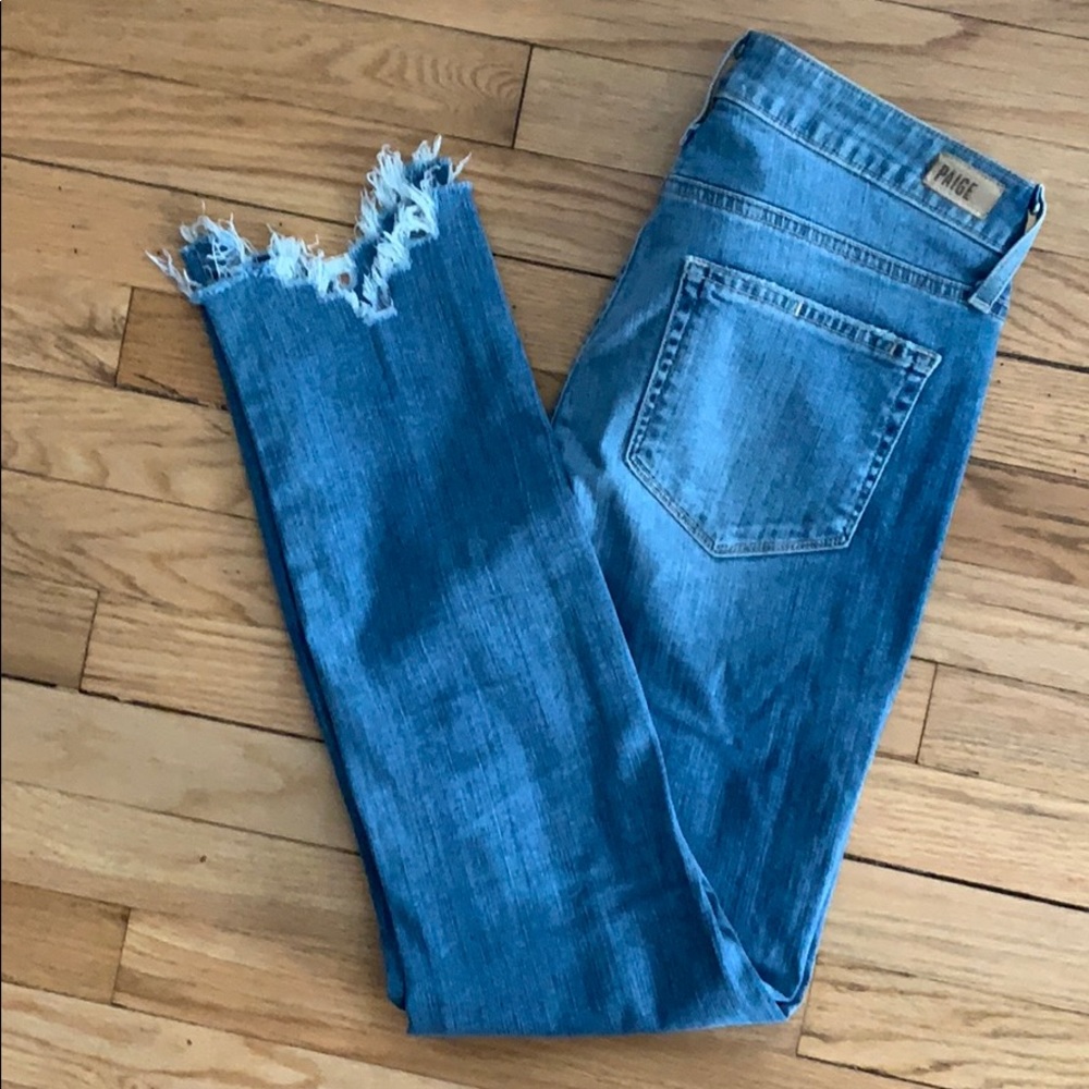 PAIGE Hoxton Ankle Peg Jean Janis Destructed sz 29 - Picture 4 of 6